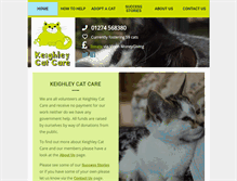 Tablet Screenshot of keighleycatcare.co.uk